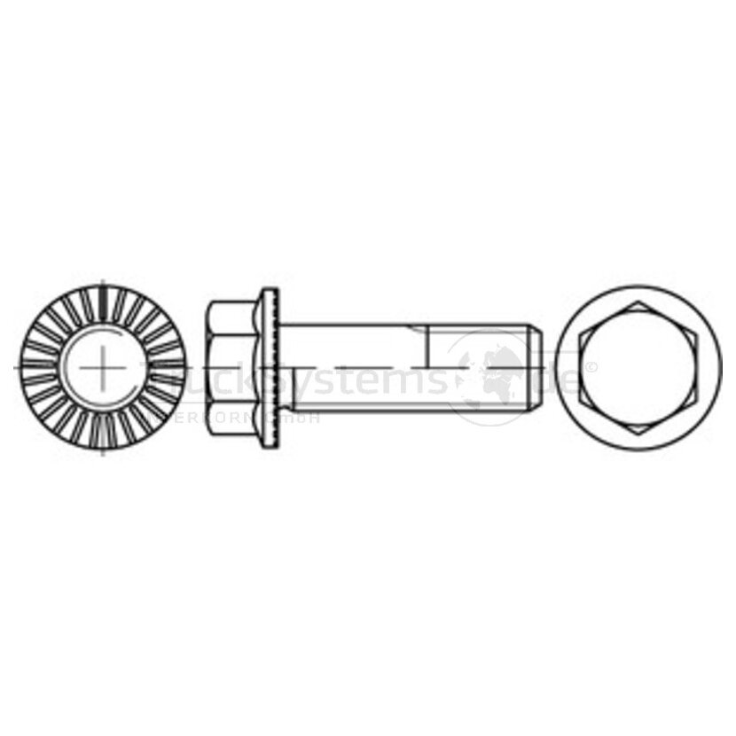 6kt.Ripp-Schraube,DIN88913,VZ,M12x035
