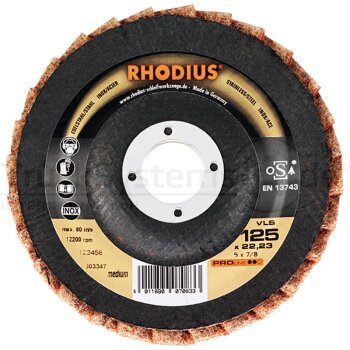 RHODIUS Vlieslamellenschleifscheibe Edelstahl 12 - 303347