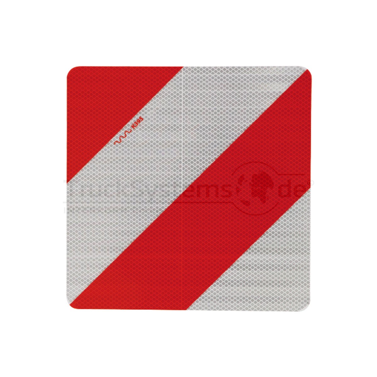 WARNTAFEL BEIDSEITIG ROT/ WEISS PRISMATI