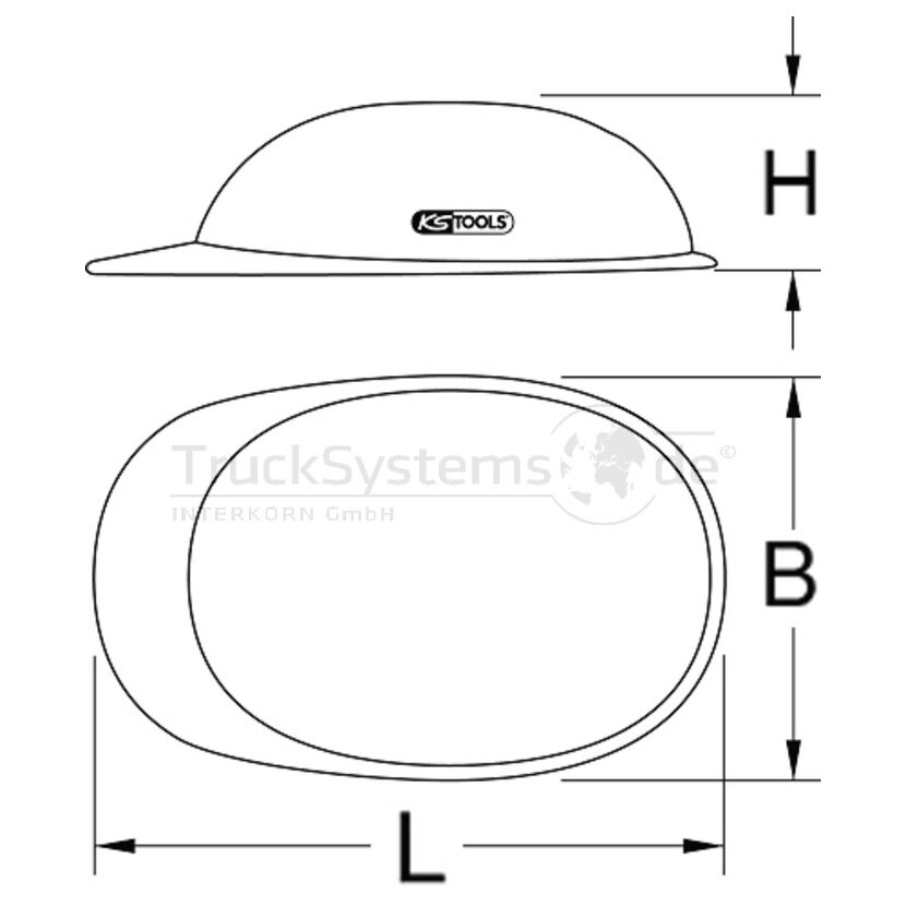 KS Tools Arbeits-Schutzhelm,rot - 117.1610 - 1171610
