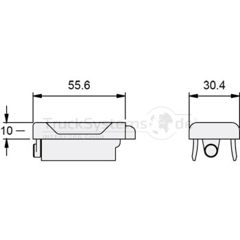 KINNEGRIP Plastikkappe T50 für Profilecke rechts -...