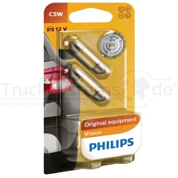 Philips VE2 Sofittenlampe 12V 5W im Blister