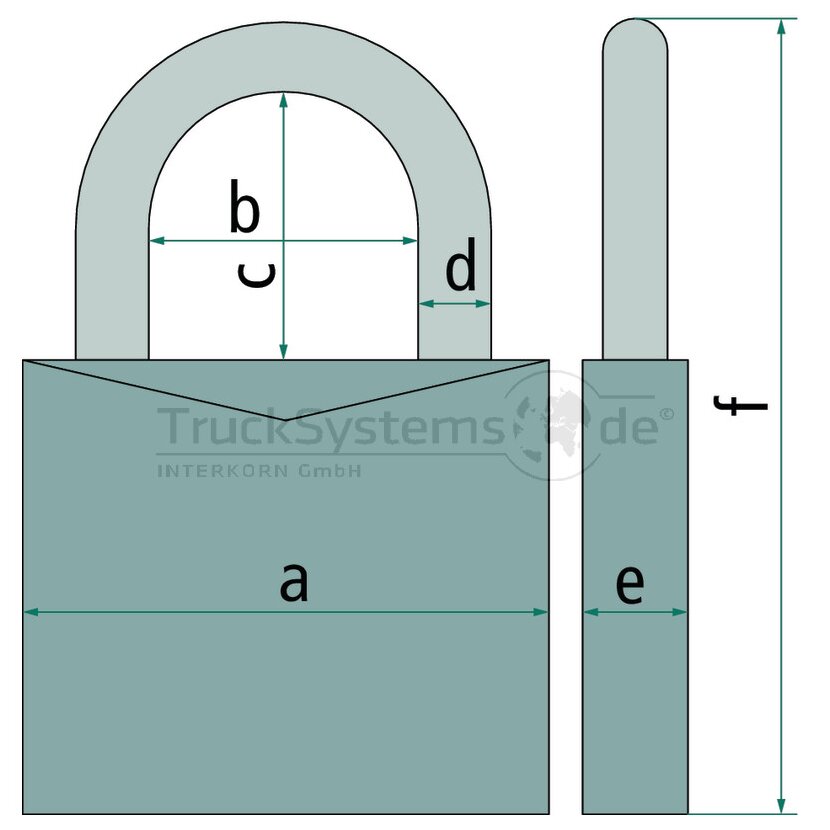 ABUS Vorhangschloss 45/40 SB 4erSet gleichs.