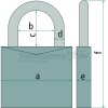 ABUS Vorhangschloss 45/40 SB 4erSet gleichs.