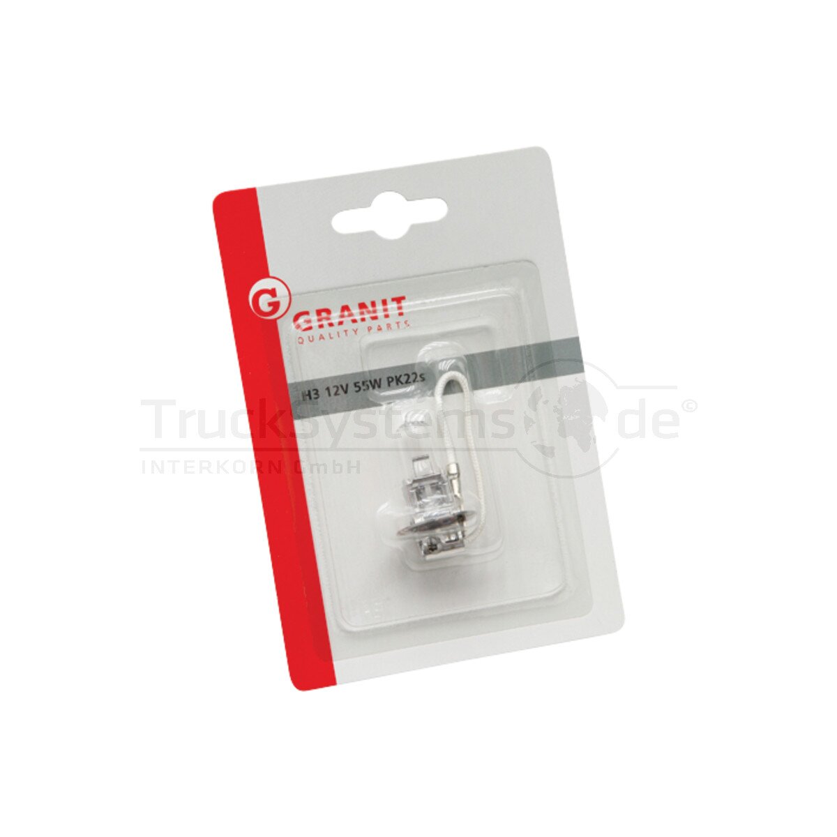 Blister Gluehlampe 12V 55W H3