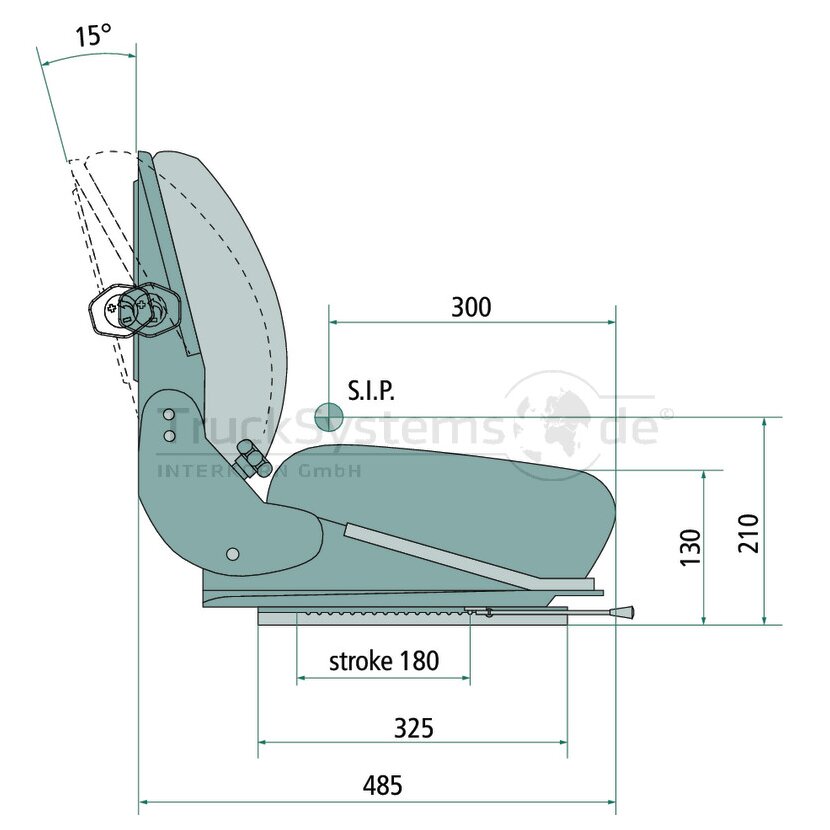 TREX.PARTS Fahrersitz PVC