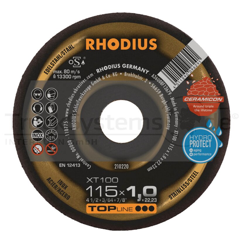 RHODIUS Trennscheibe XT100 CERAMICON