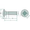 VPE50 DIN 603 8.8 M10x25 VZ Schraube