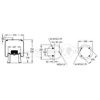 FIRESTONE Luftfederbalg, Firestone W01M588107 - W01M588107