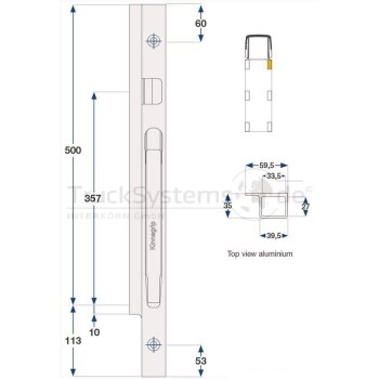 KINNEGRIP SW-Runge K20 Re 500 ALU 1 R - 205402-B - 205402B