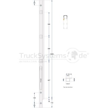 KINNEGRIP SW-Runge K20 Li 1200 ALU 3 R - 212302-B - 212302B