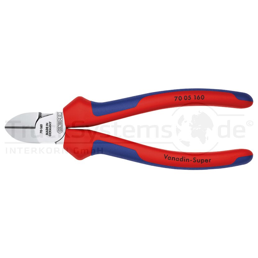 KNIPEX Seitenschneider verchromt 160mm - 70 05 160 - 7005160