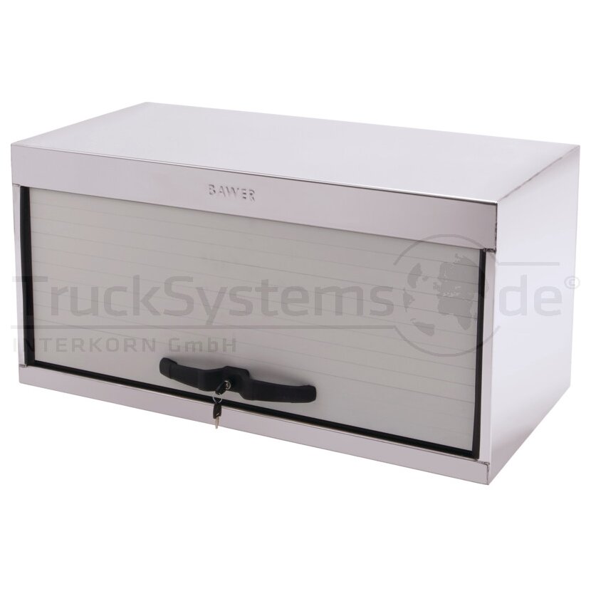 BAWER Staukasten VA poliert 1000x500x500 Rollo