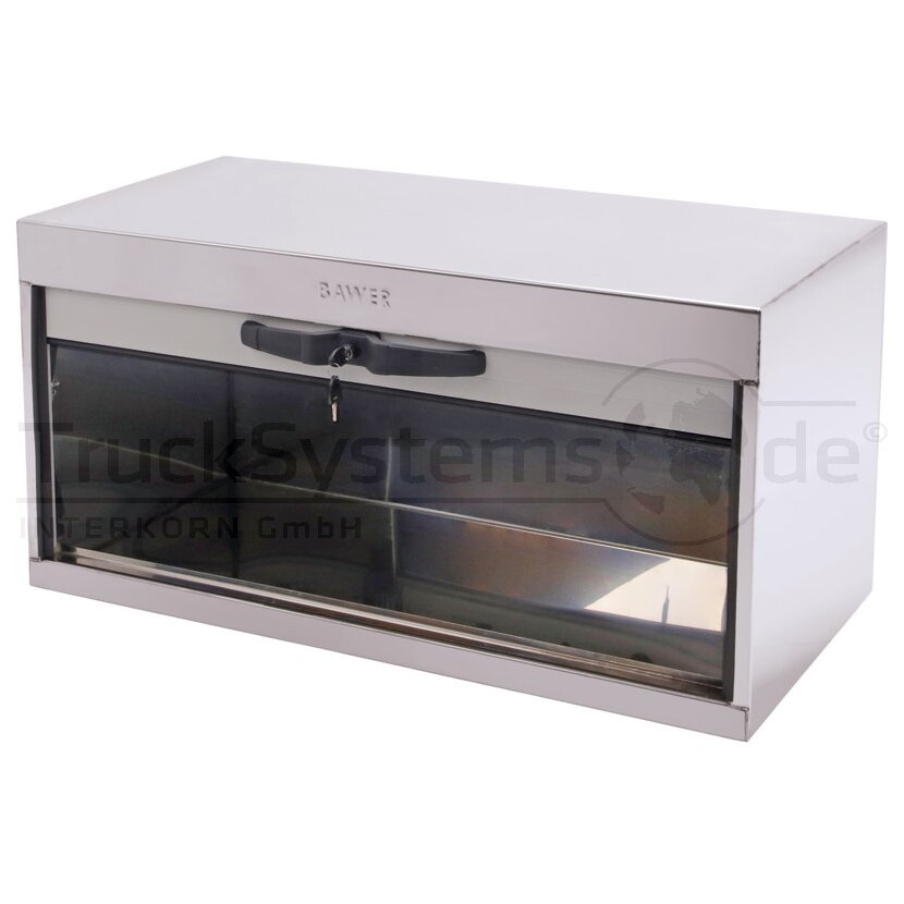 BAWER Staukasten VA poliert 1000x500x500 Rollo