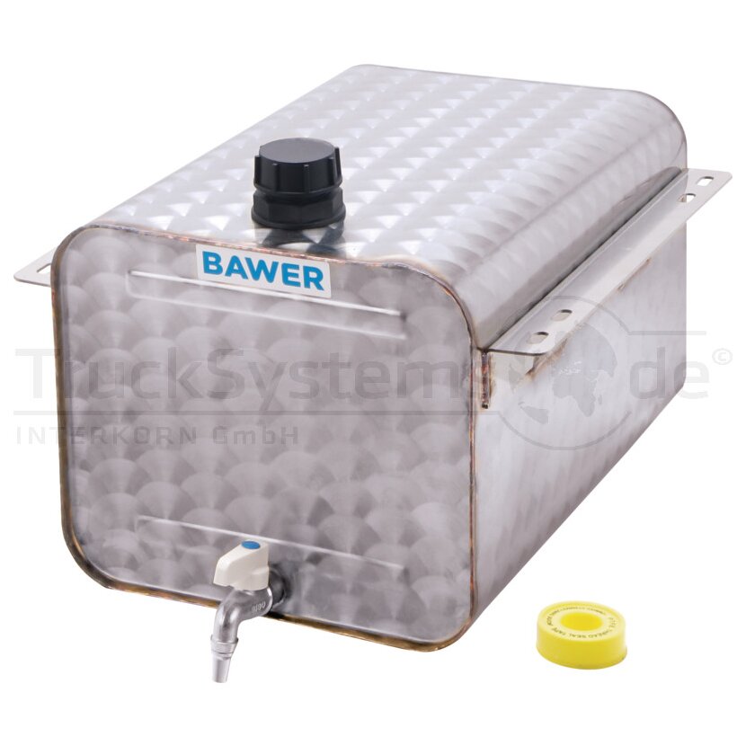 BAWER Wasserbehälter 25 l - Edelstahl