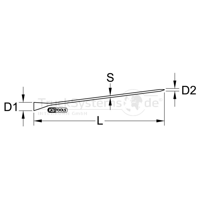 KS Tools Montiereisen,600mm - 129.2219 - 1292219