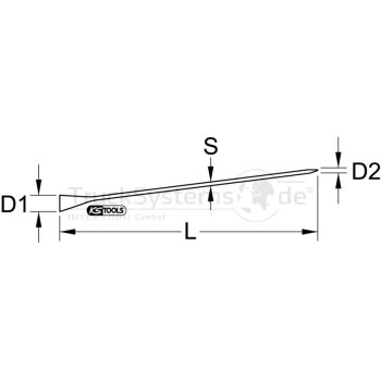KS Tools Montiereisen,600mm - 129.2219 - 1292219
