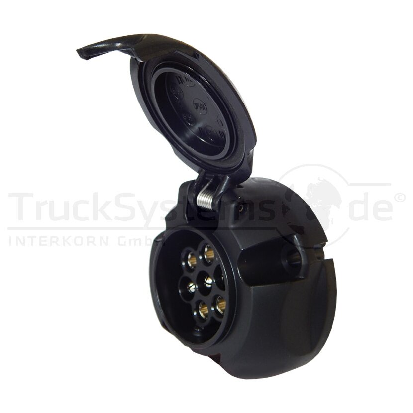 ERICH JAEGER Steckdose 7polig 12 V.,wasserdicht,382510 - 382510