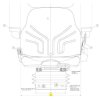 GRAMMER Traktor Sitz - Luftsitz MSG 95G/721 inkl. Seitenhorizontalfederung & Armlehnen