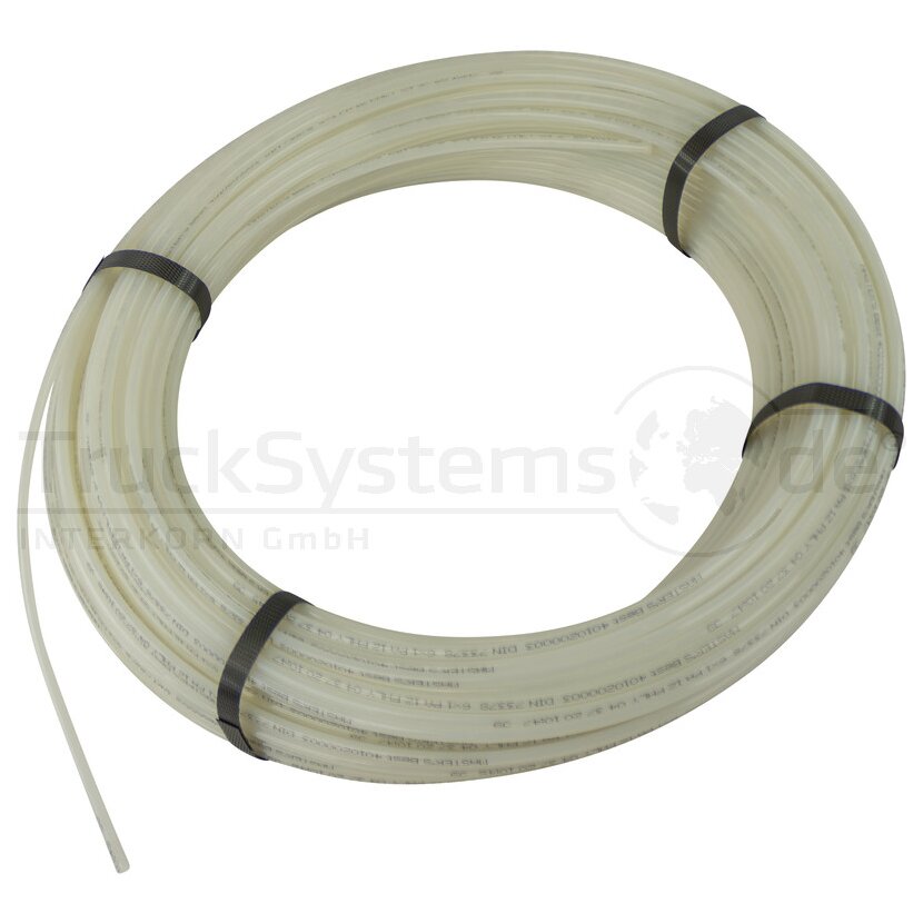 Kunststoffrohr Luftrohr 6x1 natur Rolle 100m