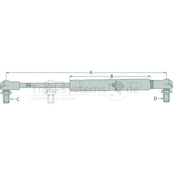Stabilus Gasdruckdämpfer - 1562DH