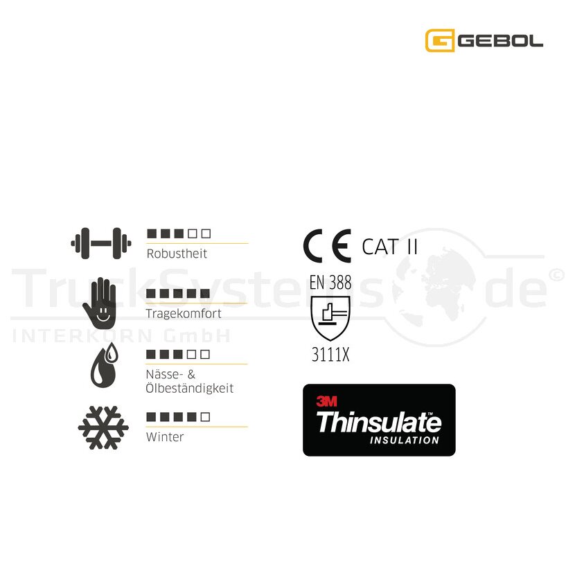 Gebol Handschuh ´´Master Thermo´´ Gr. 9 - 709865