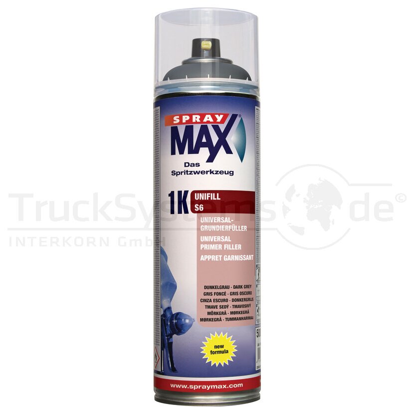 SprayMAX 1K Unifill S6, Dunkelgrau, 500 ml