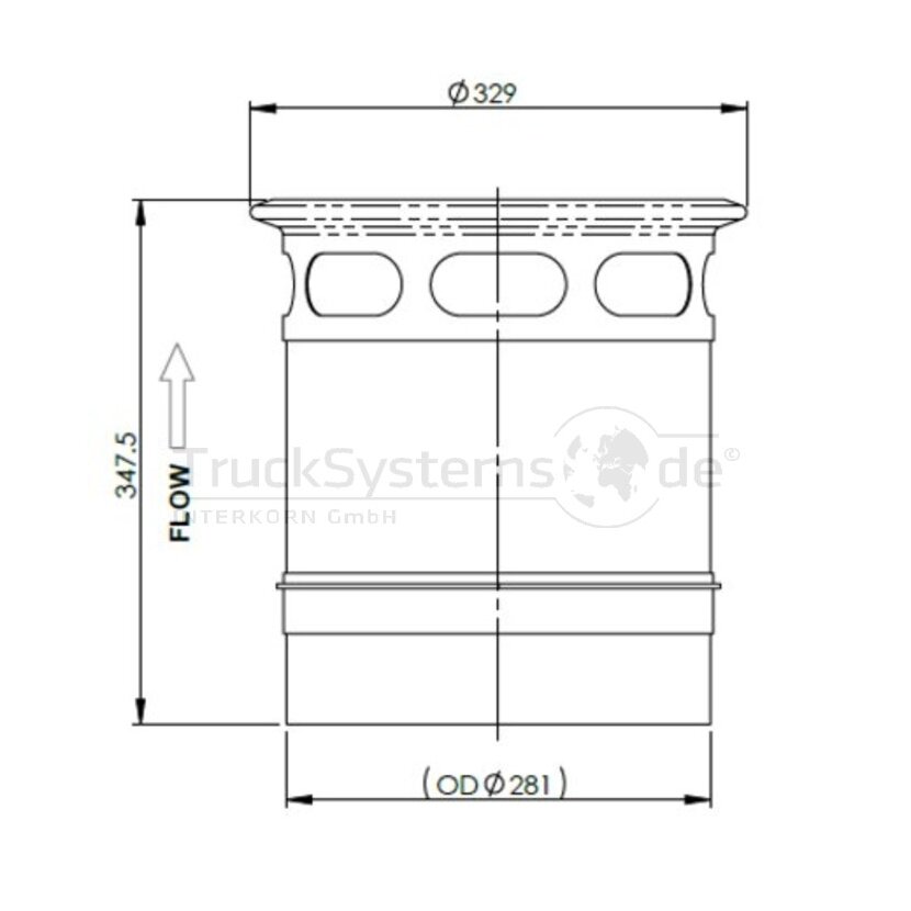 Dinex Dieselpartikelfilter (AT) DAF - 2AI005-RX - 2AI005RX