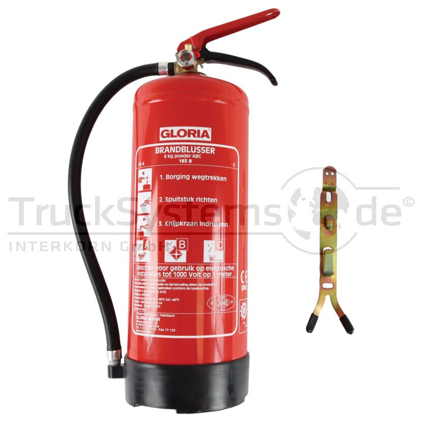 Gloria Feuerlöscher PD 6 GA 6 kg NIEDERLÄNDISCH - 006111.2016 - 0061112016