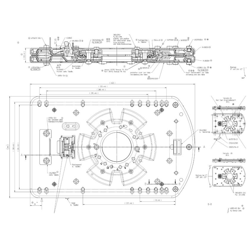 ISRI Drehplatte Drehteller Fahrersitz Universal 360°
