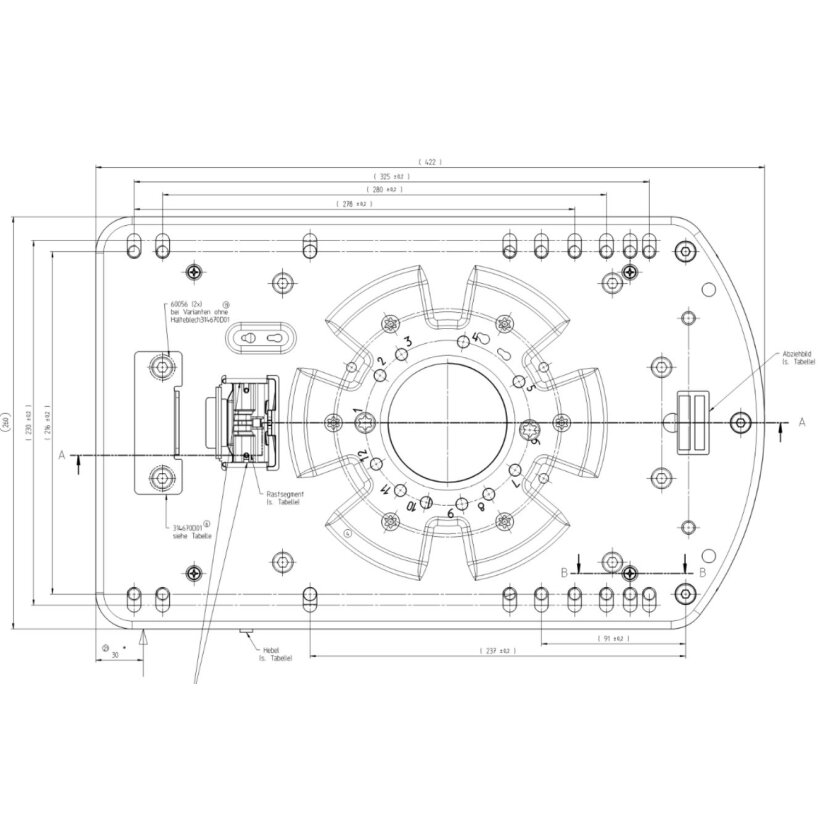 ISRI Drehplatte Drehteller Fahrersitz Universal 360°