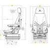 GRAMMER Baumaschinensitz Actimo XXL -NEW - 24V - 1294779 - MSG 97AL/722