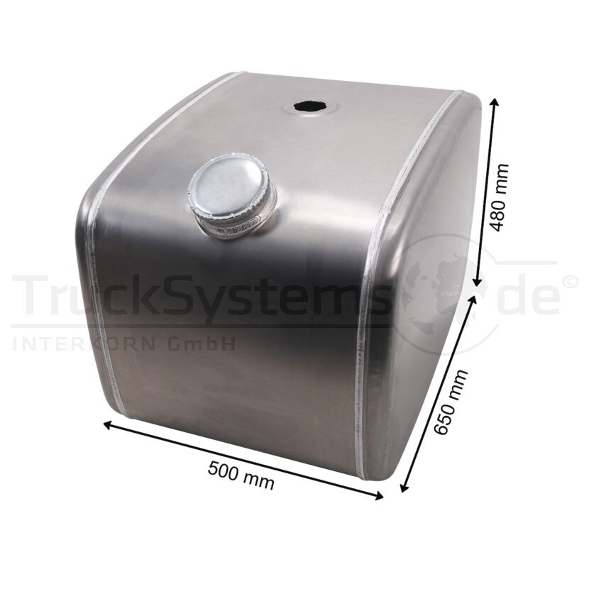 Dieseltank 140 l Alu Flachtank