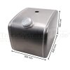 Dieseltank 140 l Alu Flachtank