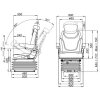 Schleppersitz Orso-Aria Automatik -  luftgefedert - Traktorsitz Staplersitz Baumaschinensitz