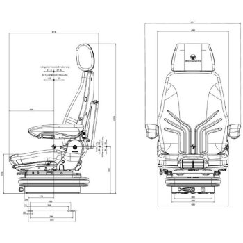 GRAMMER Baumaschinensitz Actimo M - 1294547 - MSG 85/722