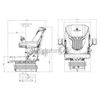 GRAMMER Traktor Sitz Compacto Comfort S luftgefedert -...