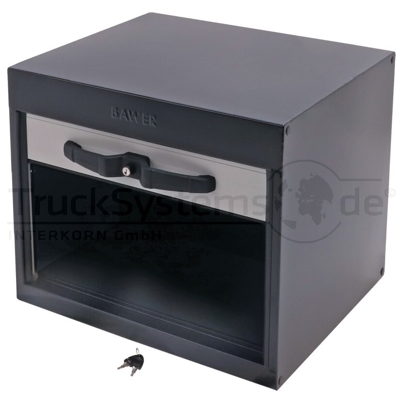 BAWER Staukasten ST black 600x500x500 Rollo