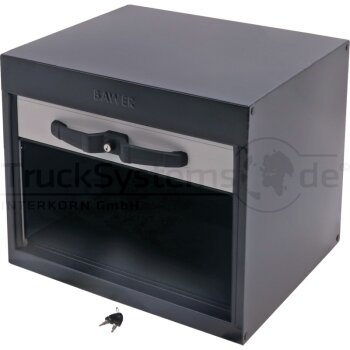 BAWER Staukasten ST black 600x500x500 Rollo