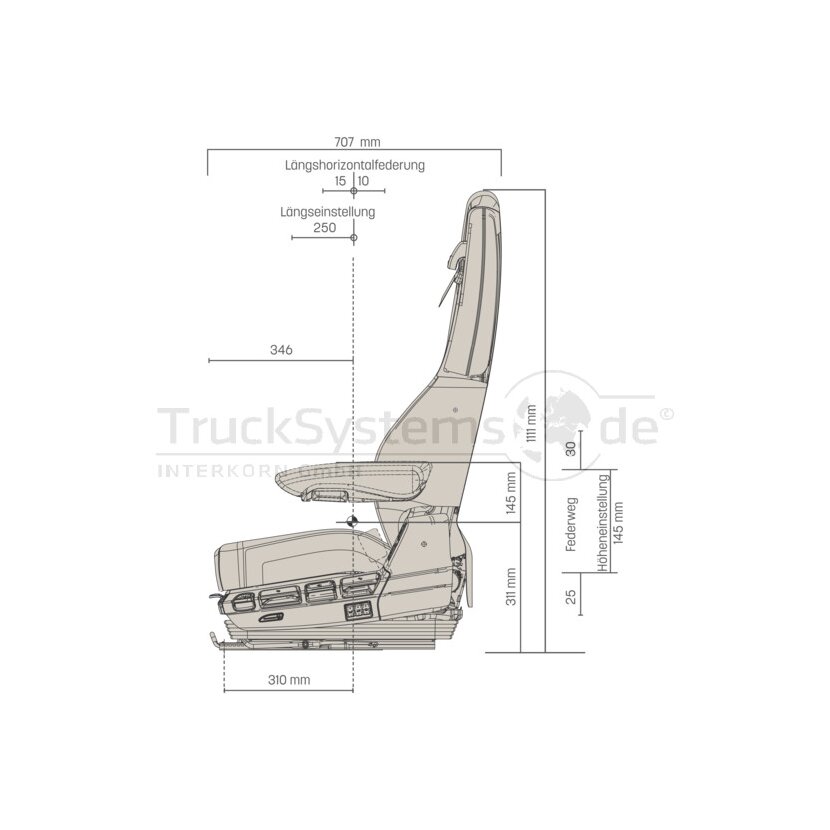 GRAMMER Fahrersitz Roadtiger Comfort MAN - 1439939-A - 1439939A