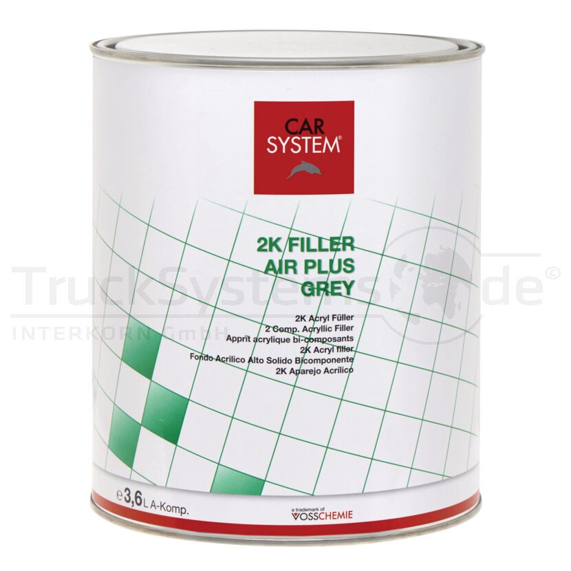 CARSYSTEM 2K Filler Air Plus, Grau, 3,6 l - 152.417 - 152417