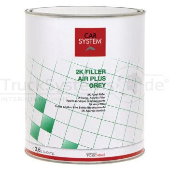 CARSYSTEM 2K Filler Air Plus, Grau, 3,6 l - 152.417 - 152417