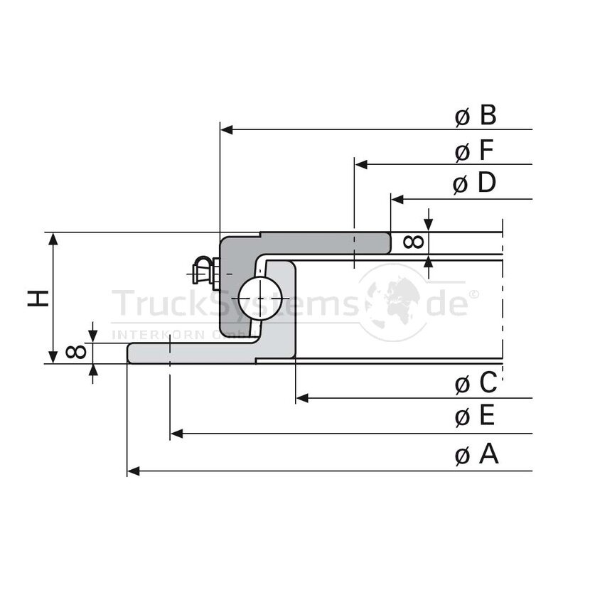 JOST Kugellenkkranz KLK 850N - KLK 850N - KLK850N