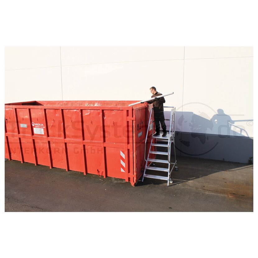 Krause Podestleiter fahrbar 5 Stufen - 820150