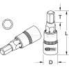 KS Tools 1/ 4 Bit Stecknuss Innensechskant,8mm - 911.1441 - 9111441