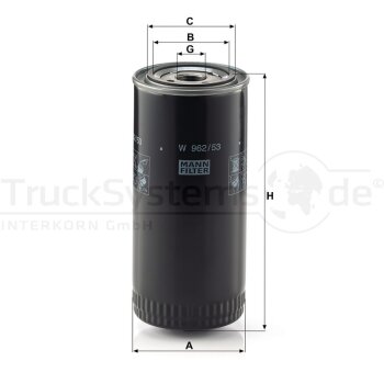 MANN-FILTER Ölfilter W 962/53 - W962/53 für...