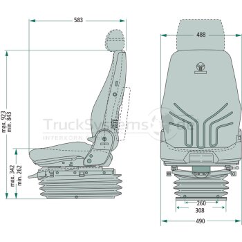 GRAMMER Sitz, Baumaschine, Fahrersitz