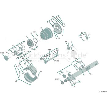 SAF-HOLLAND Bremsbacke mit Belag 03 055 0128 00