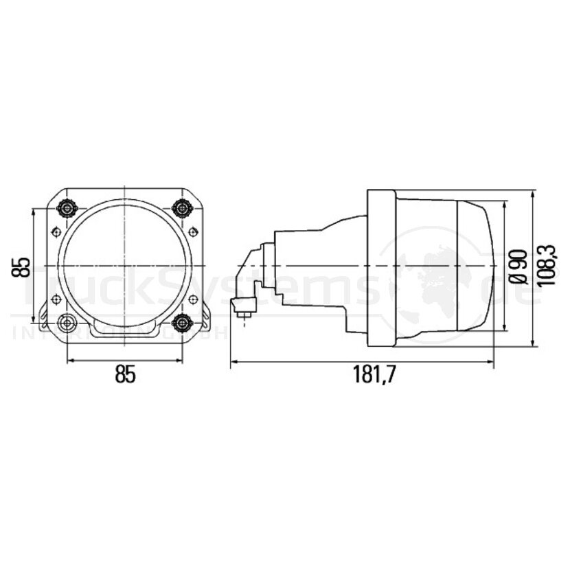 Hella Hauptscheinwerfer 12V - 1AL 009 998-007 - 1AL009998007