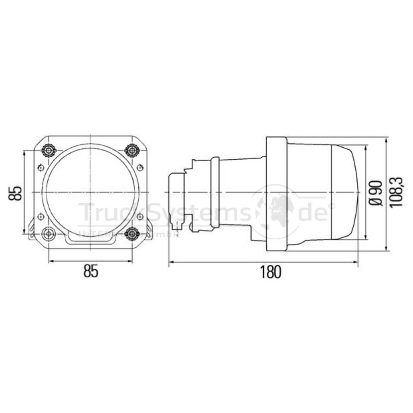 Hella Hauptscheinwerfer 12V - 1AL 009 998-007 - 1AL009998007